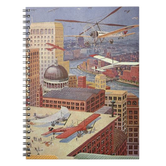  Wetenschapsstad, Victoriaans Steam Punk Notitieboek (Voorkant)