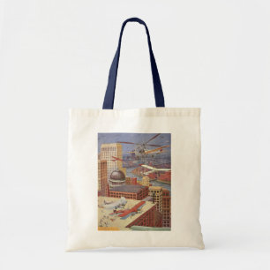  Wetenschapsstad, Victoriaans Steam Punk Tote Bag