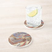  Wetenschapsstad, Victoriaans Steam Punk Zandsteen Onderzetter (Zijkant)