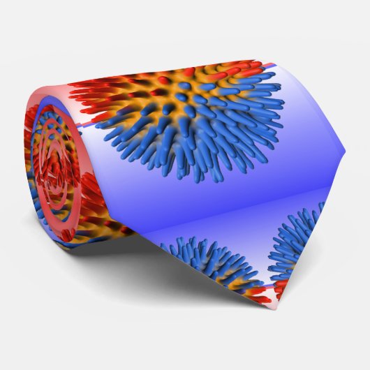 WetenschapsStropdassen - Amfififiele nanodeeltjes  Stropdas (Opgerold)