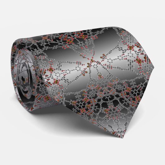 WetenschapsStropdassen - zwarte en witte gradiënt  Stropdas (Opgerold)