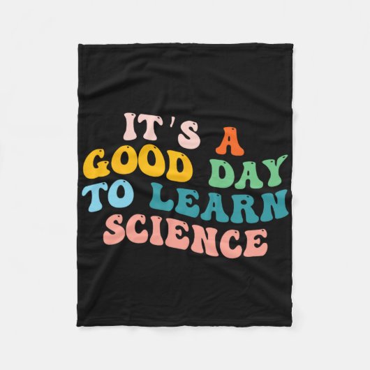 Wetenschapsstudent geeft een goede dag om wetensch fleece deken (Voorkant)