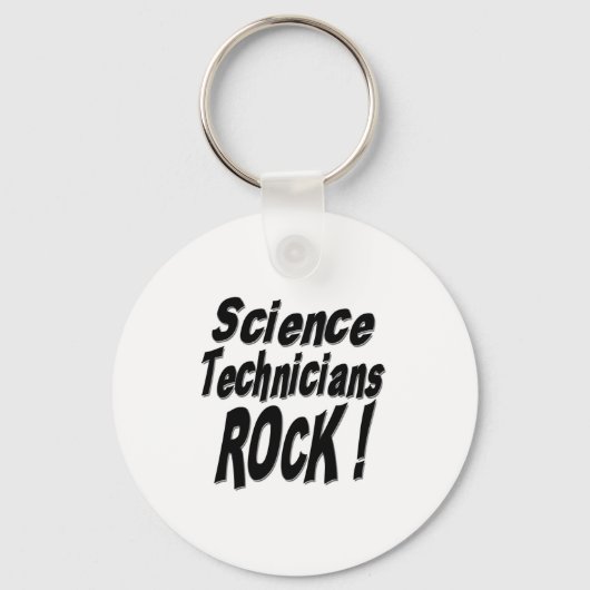 Wetenschapstechnici Rock! Button Sleutelhanger (Voorkant)