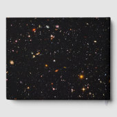 Wetenschapsthema met deep space foto gastenboek (Achterkant)