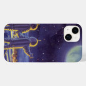 wetenschapstichting buitenaardse wezens op blauwe Case-Mate iPhone case (Achterkant (horizontaal))