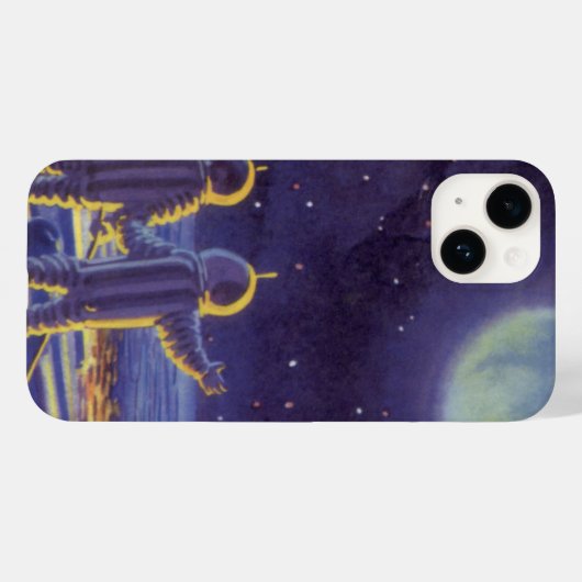 wetenschapstichting buitenaardse wezens op blauwe Case-Mate iPhone case (Achterkant (horizontaal))