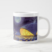  wetenschapstichting buitenaardse wezens op blauwe grote koffiekop (Rechts)