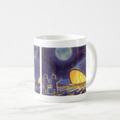  wetenschapstichting buitenaardse wezens op blauwe koffiemok (Voorkant rechts)