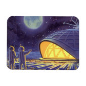 wetenschapstichting buitenaardse wezens op blauwe magneet (Horizontaal)