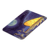 wetenschapstichting buitenaardse wezens op blauwe magneet (Linkerzijde)