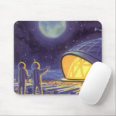  wetenschapstichting buitenaardse wezens op blauwe muismat (Met muis)