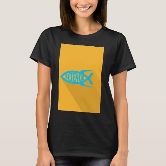 Wetenschapsvis T-shirt (Voorkant)