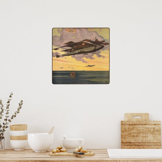  wetenschapsvlucht Seaplane Poster (Keuken)