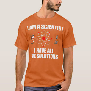 Wetenschapswetenschapper nerd atoom fysica chemie t-shirt