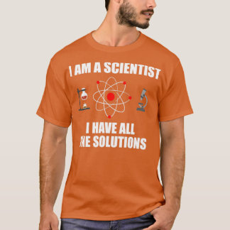 Wetenschapswetenschapper nerd atoom fysica chemie t-shirt