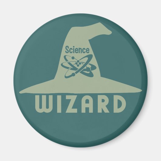 Wetenschapswizard, aangepaste magneet (Voorkant)