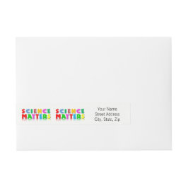 Wetenschapszaken Omwikkelbaar Adreslabel