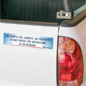 Wetgeving tijdens de zitting (Twain) Bumpersticker (Op Truck)