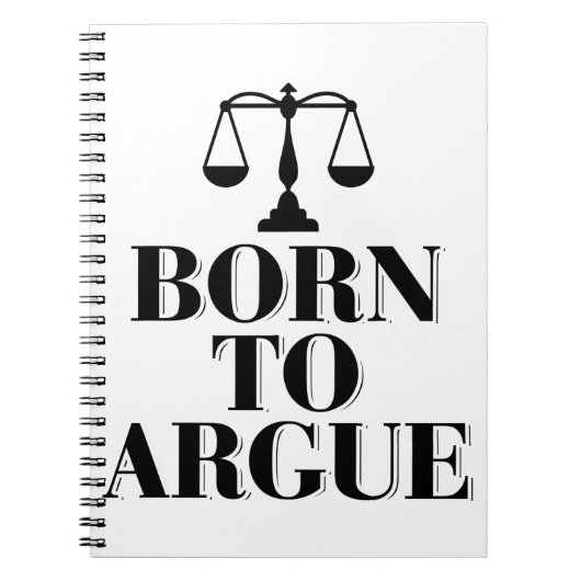 Wetgeving van advocaten | Rechtsrechter Study Gift Notitieboek (Voorkant)