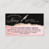 Wetgeving van externe mobiele notaris- en leningte visitekaartje (Voorkant)