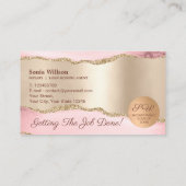 Wetgeving van externe mobiele notaris- en leningte visitekaartje (Achterkant)