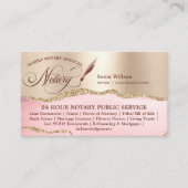 Wetgeving van externe mobiele notaris- en leningte visitekaartje (Voorkant)