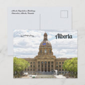 Wetgevingsgebouw van Alberta Alberta Canada Briefkaart (Voorkant / Achterkant)