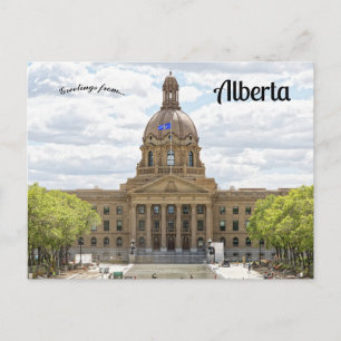 Wetgevingsgebouw van Alberta Alberta Canada Briefkaart