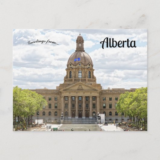 Wetgevingsgebouw van Alberta Alberta Canada Briefkaart (Voorkant)