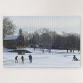 Wethersfield Cove in Winter, Old Wethersfield CT Legpuzzel (Horizontaal)