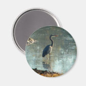 Wetland Blue Heron Magneet (Voorkant / Achterkant)