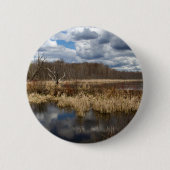 Wetland Cloudscape Ronde Button 5,7 Cm (Voorkant)