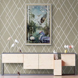 Wetland Magische Vogels Natuur reeks Poster