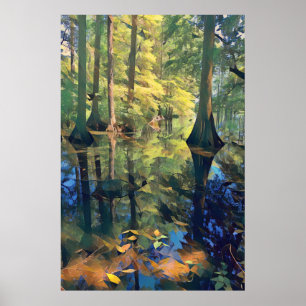 Wetland Reflecties Art Poster