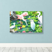 Wetland Wonders Canvas Afdruk (Insitu (Houten vloer))