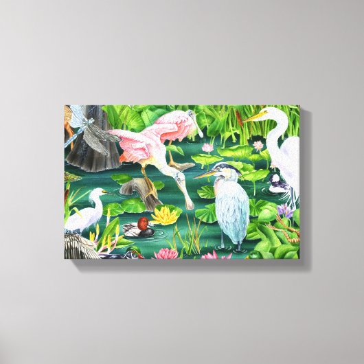 Wetland Wonders Canvas Afdruk (Voorkant)