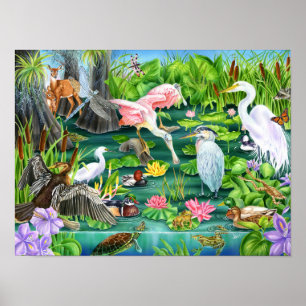 Wetland Wonders Poster
