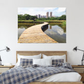 Wetlands Boardwalk Canvas Afdruk (Insitu (Slaapkamer))