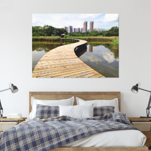 Wetlands Boardwalk Canvas Afdruk