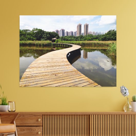 Wetlands Boardwalk Canvas Afdruk (Insitu (Woonkamer))
