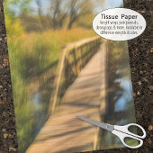 Wetlands Boardwalk Scene Vroege Herfst Tissuepapier