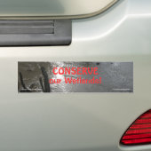 Wetlands bumpersticker (Op auto)