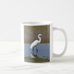 Wetlands digitale Waterverf Egret Koffiemok
