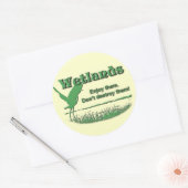 Wetlands. Geniet ervan, vernietig ze niet Ronde Sticker (Envelop)