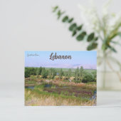 Wetlands in Beqaa Valley Libanon Briefkaart (Staand voorkant)