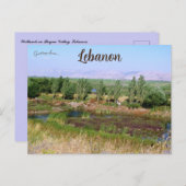 Wetlands in Beqaa Valley Libanon Briefkaart (Voorkant / Achterkant)