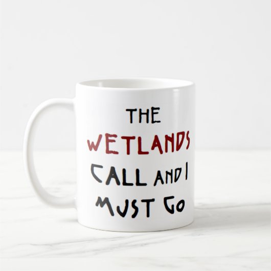 wetlands noemen koffie - mok (Links)