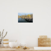 Wetlands Reeds en Bomen in West-Saint-Paul Poster (Keuken)