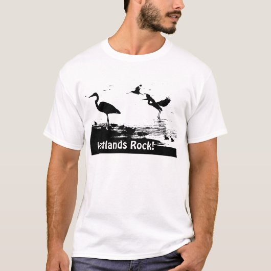 Wetlands Rock! Silhouettes T-Shirt (Voorkant)