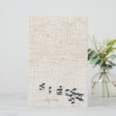 Wetlands Vogels Stationery Briefpapier (Staand voorkant)